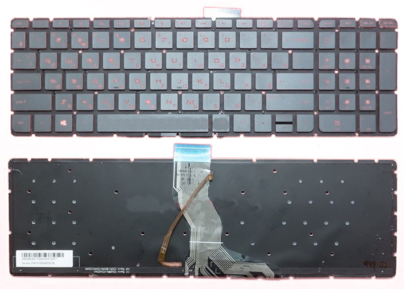 Клавиатура для ноутбука HP 15-ab, 15-ak, 15-bc, 17-ab, 17-g, Omen 15-ax Series, p/n: 9Z.NB