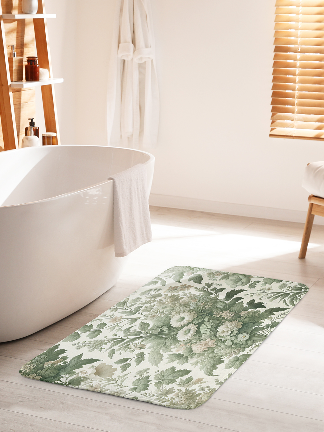 

Коврик для ванной туалета душа JoyArty "Цветы прованса", bath_sd3003_60x100