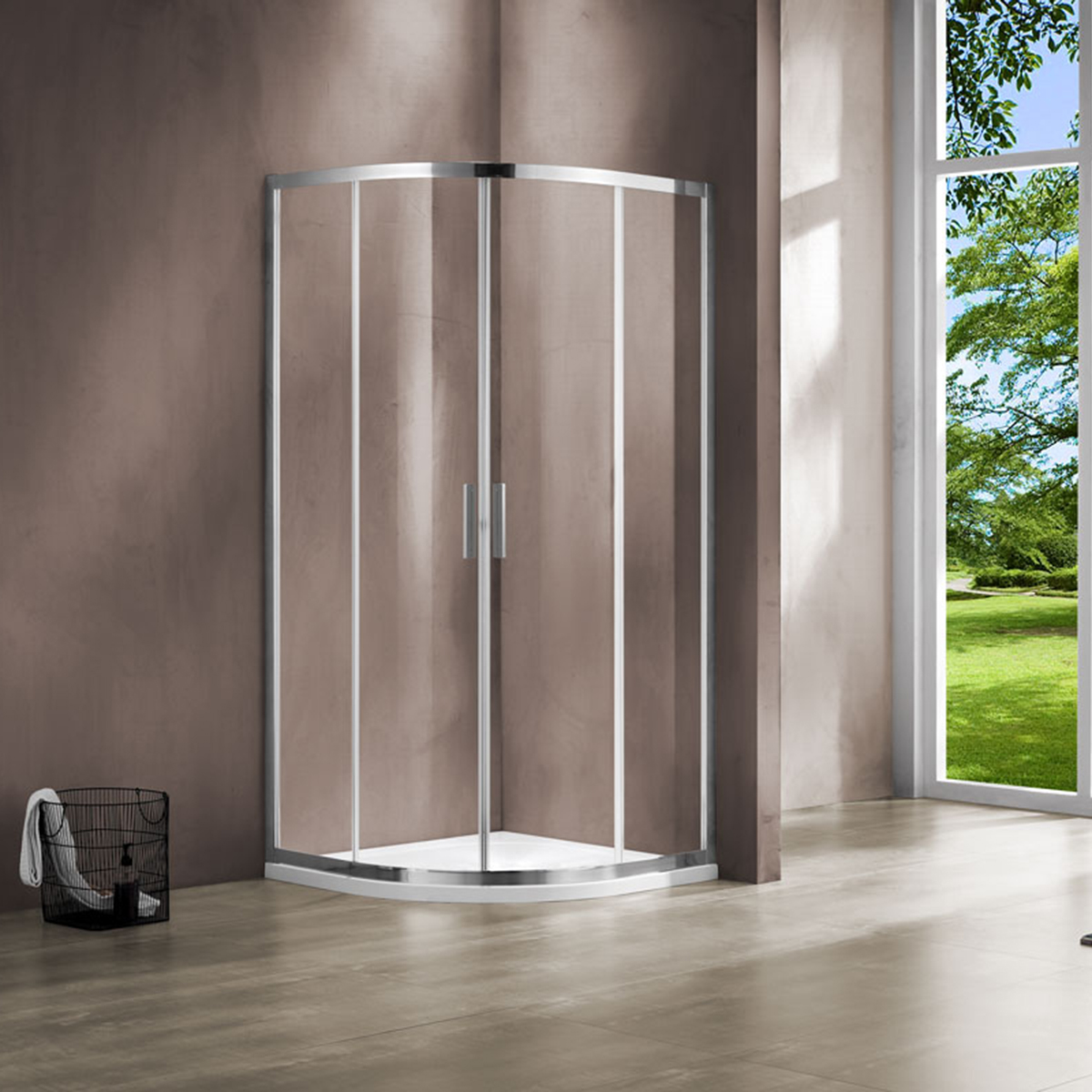 

Душевой уголок Vincea Garda 80x80 VSQ-1G800CL профиль Хром стекло прозрачное, Garda