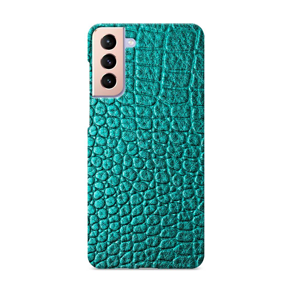 

Пластиковый чехол "Бирюзовая змея" на Samsung Galaxy S21 +, 2102120-2