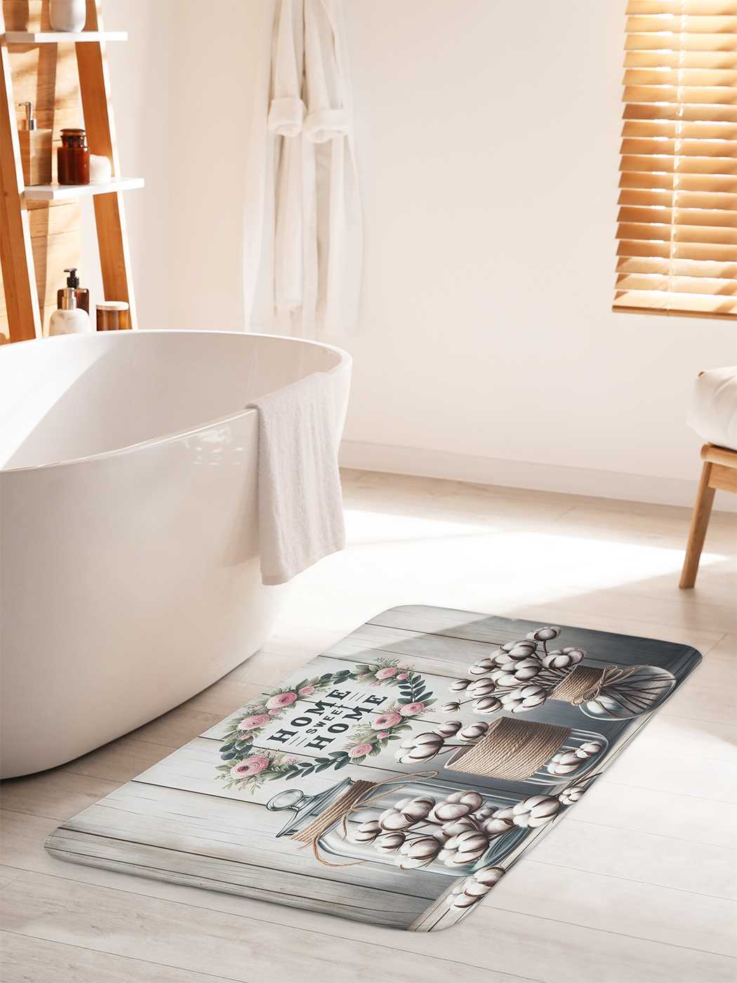 

Коврик для ванной туалета душа JoyArty "Уютный дом", bath_sd2968_60x100