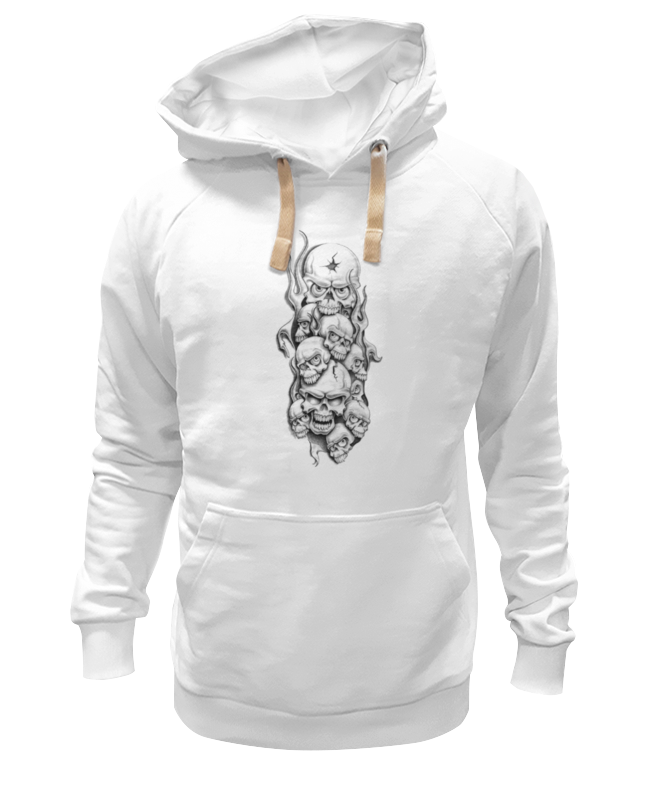 

Худи унисекс Printio Skull art белое 2XL, Белый, Skull art