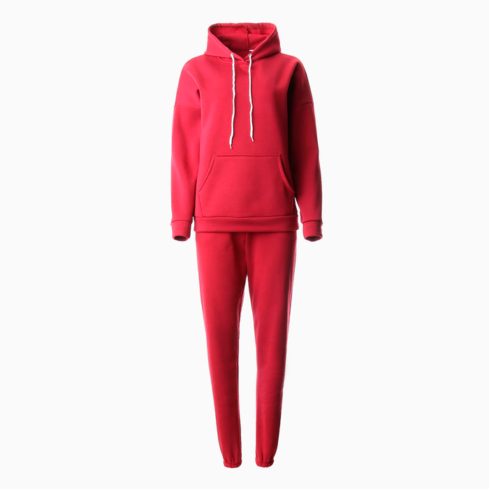 

Костюм женский NoBrand 10145176 бордовый 48 RU, 10145193
