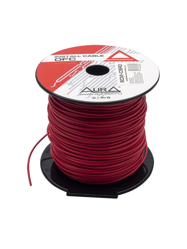 

Кабель автомобильный AuRa монтажный SCM-C5RD 1*0,5 мм2 (20AWG) 1м красный