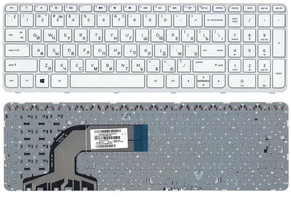 

Клавиатура для ноутбука HP Pavilion 15-e Series, p/n: AEU36700010, SG-58000-XAA, 703915-2