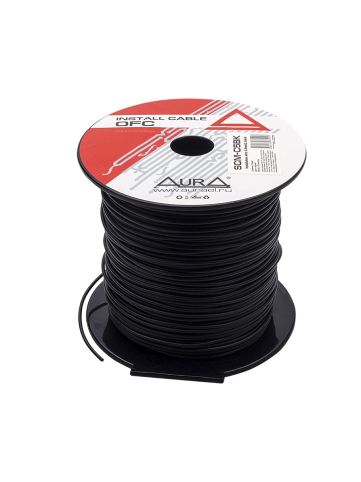 

Кабель автомобильный AuRa монтажный SCM-C5BK 1*0,5 мм2 (20AWG) 1м черный