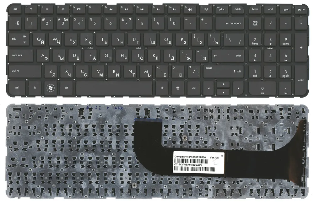 

Клавиатура Sino Power для ноутбука HP HP Pavilion M6-1000, Envy M6-1100, M6-1200