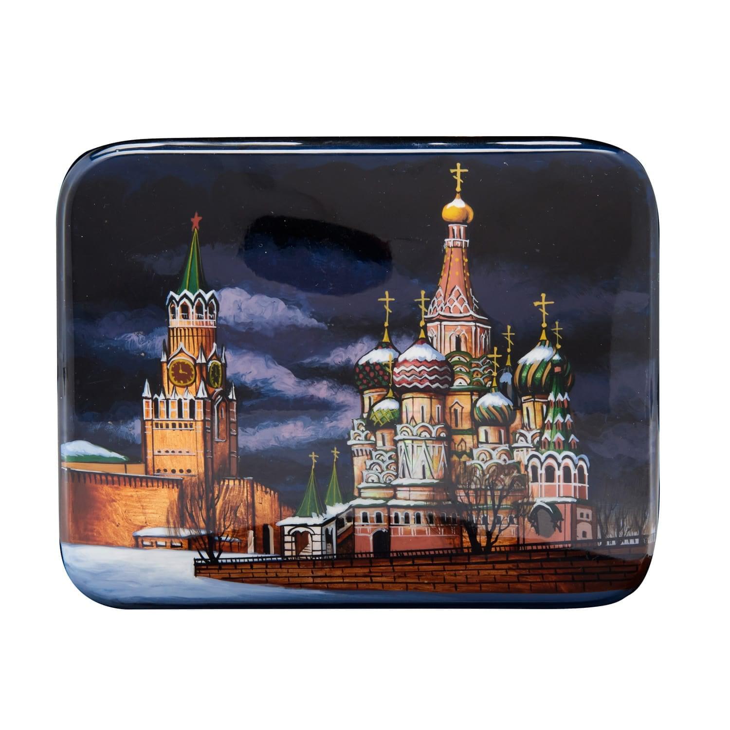 

Шкатулка с художественной росписью "Вечерняя Москва"