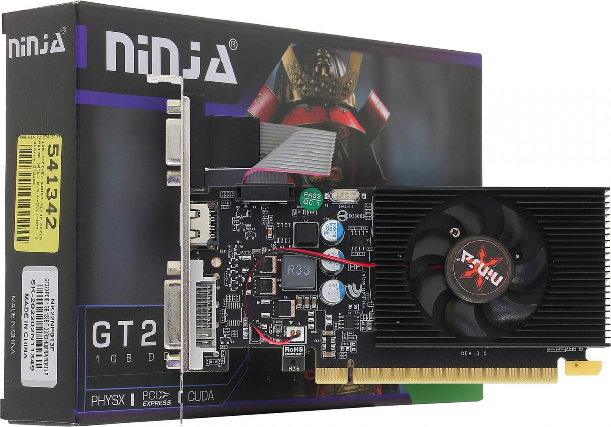 фото Видеокарта sinotex ninja nvidia geforce gt 220 (nk22np013f)