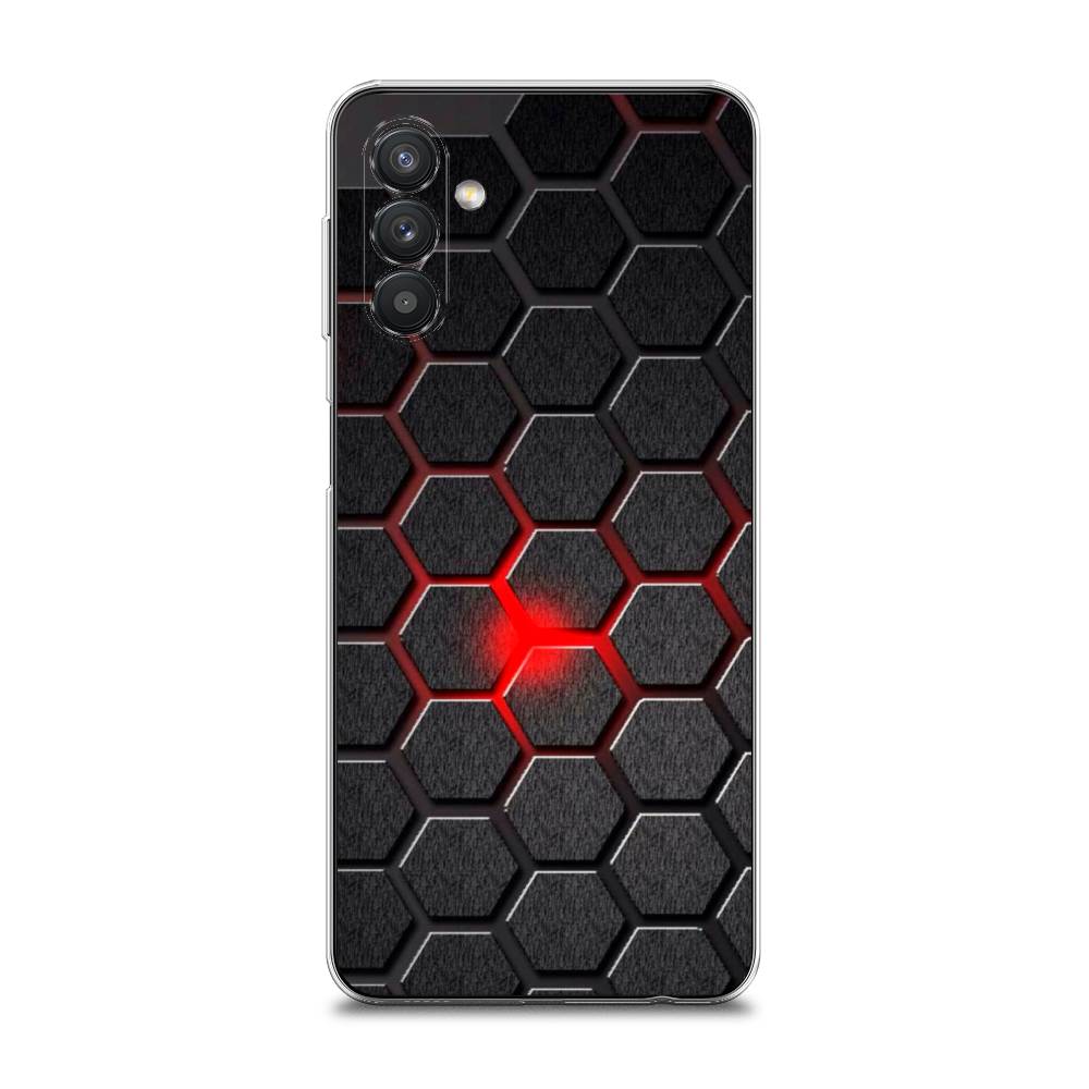 

Чехол на Samsung Galaxy A13 5G "Соты красные", Красный;черный;серый, 2104150-3