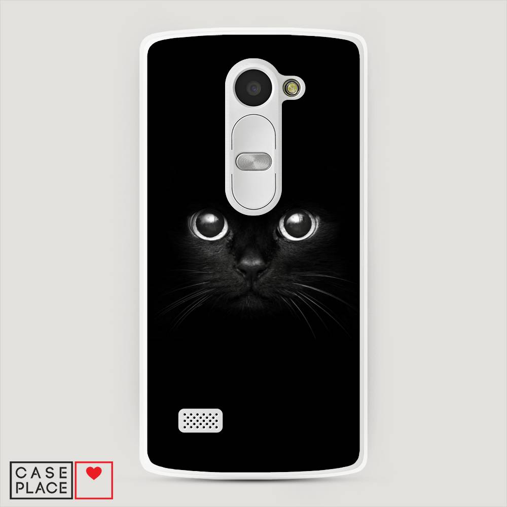 фото Чехол awog "взгляд черной кошки" для lg leon (h324)