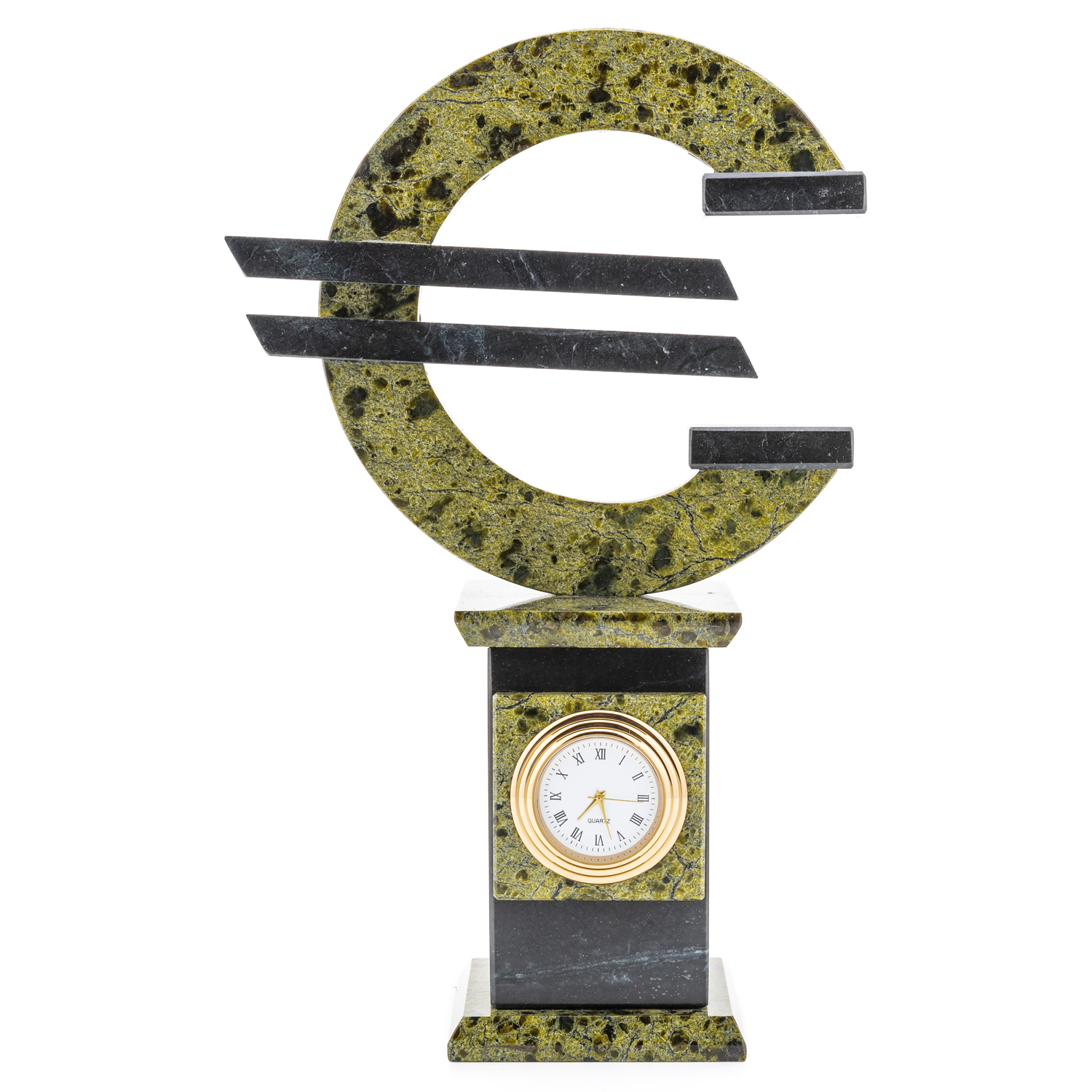 фото Часы настольные из натурального камня "евро" russia the great