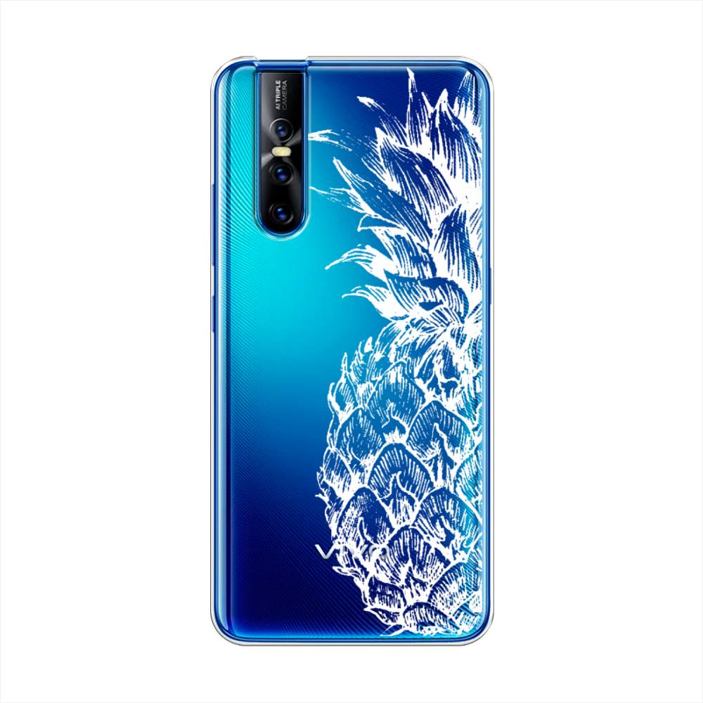 

Чехол Awog на Vivo V15 Pro "Ананас графика белая", Разноцветный, 261150-10