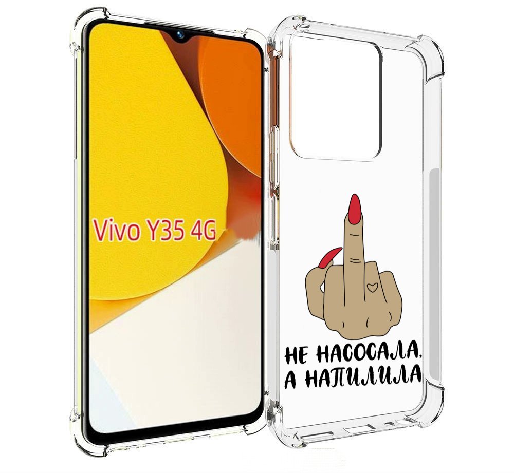 

Чехол MyPads напилила для Vivo Y35 4G 2022 / Vivo Y22, Прозрачный, Tocco