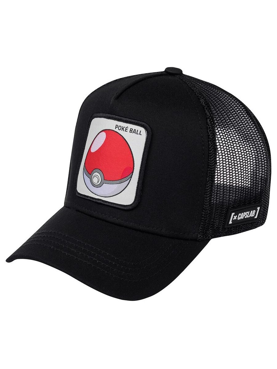 

Бейсболка унисекс CAPSLAB Pokemon Pokeball черная, Черный, Pokemon Pokeball