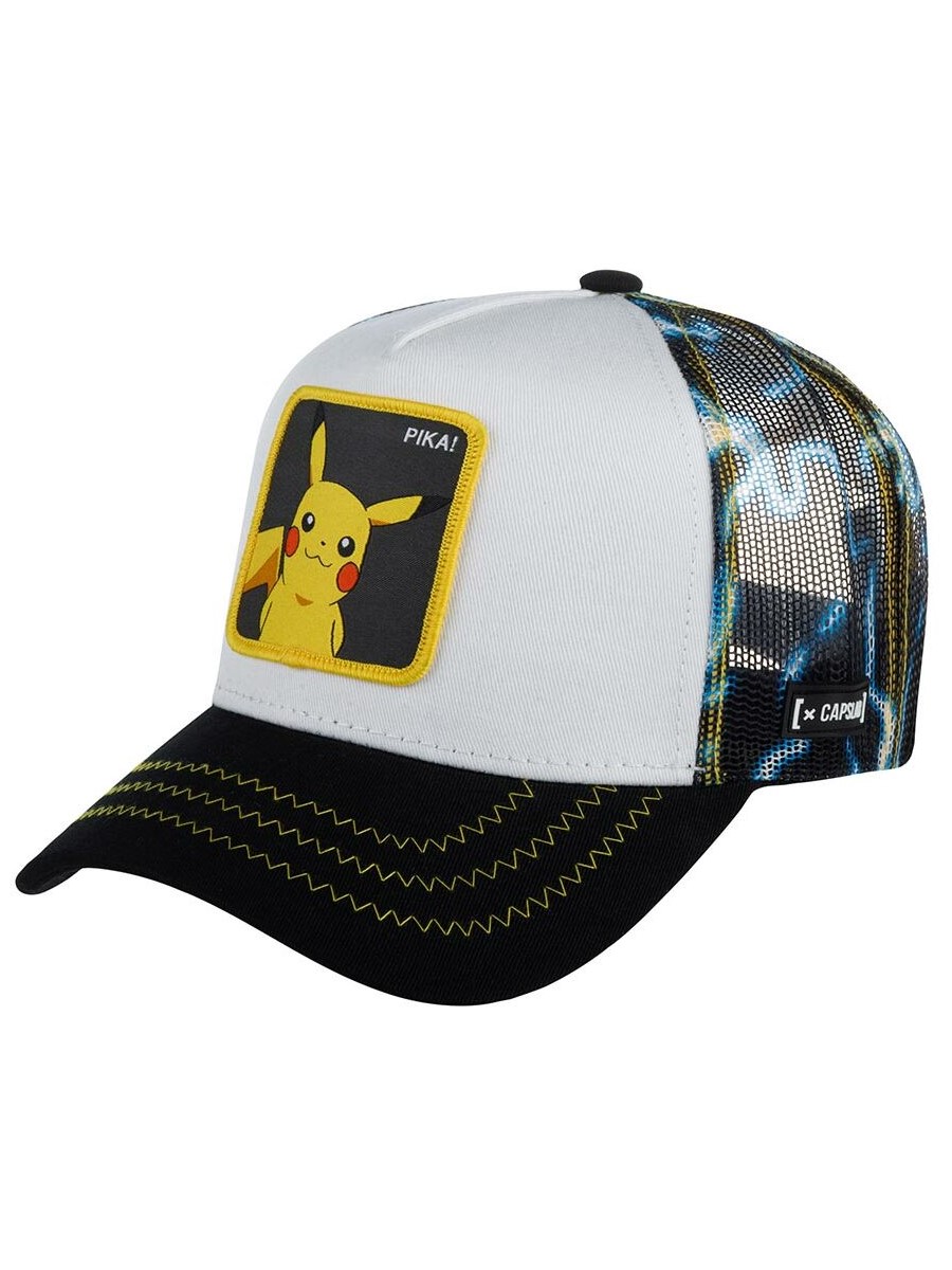

Бейсболка унисекс CAPSLAB Pokemon Pikachu, белый, Pokemon Pikachu