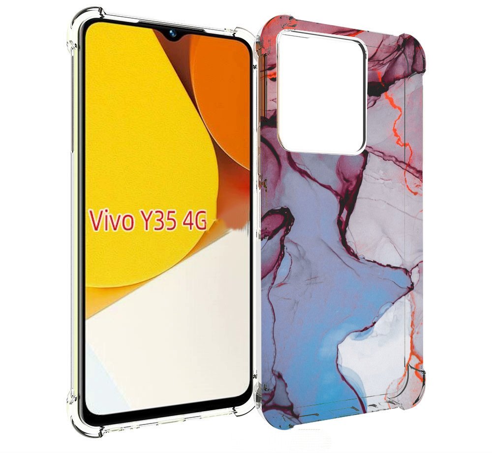 

Чехол MyPads мраморный рисунок для Vivo Y35 4G 2022 / Vivo Y22, Прозрачный, Tocco