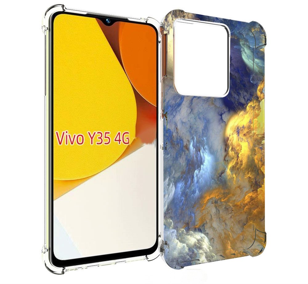 

Чехол MyPads мраморное небо для Vivo Y35 4G 2022 / Vivo Y22, Прозрачный, Tocco