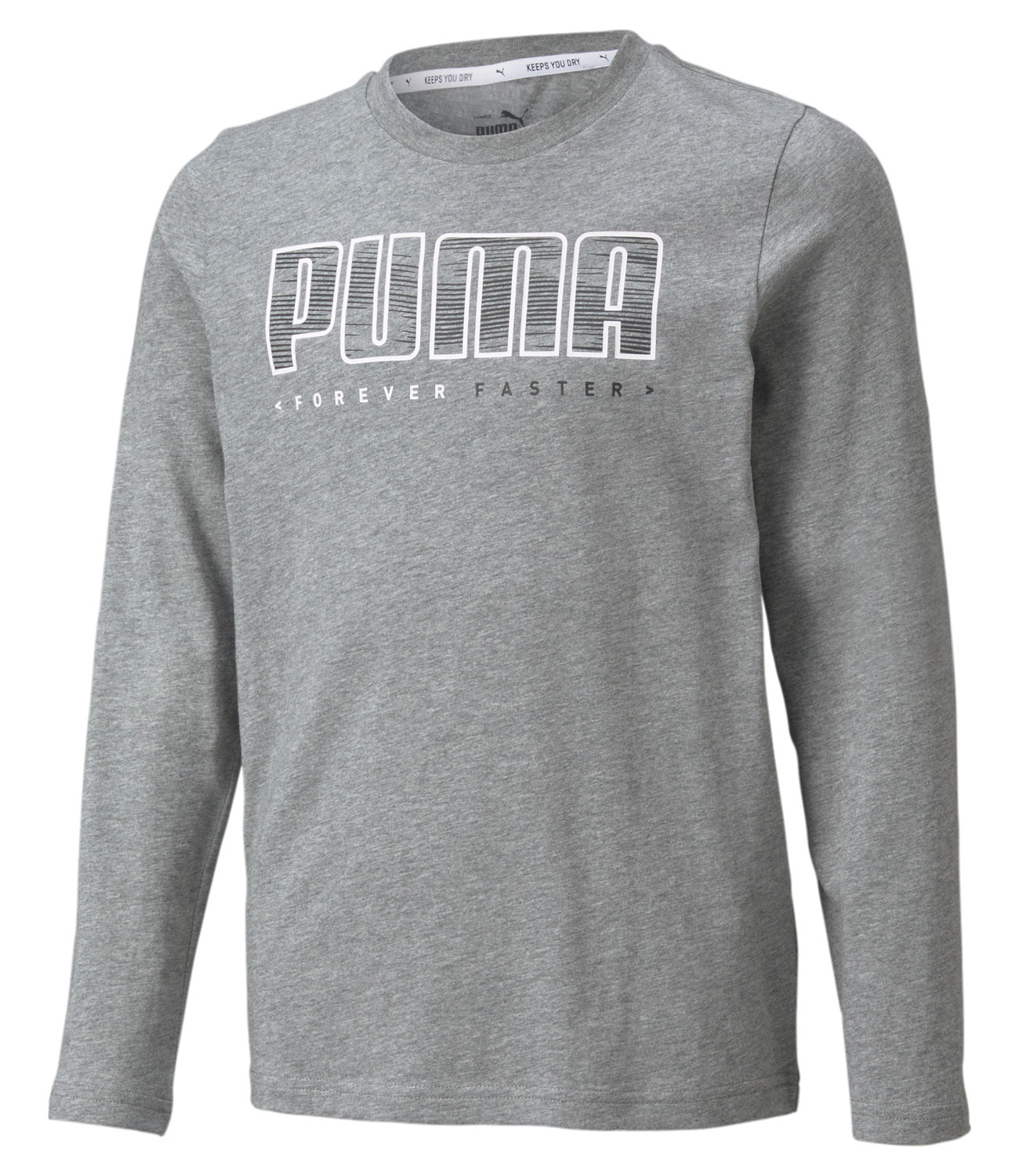 фото Лонгслив детский puma active sports longsleeve tee b 58920003 цв.серый р.128