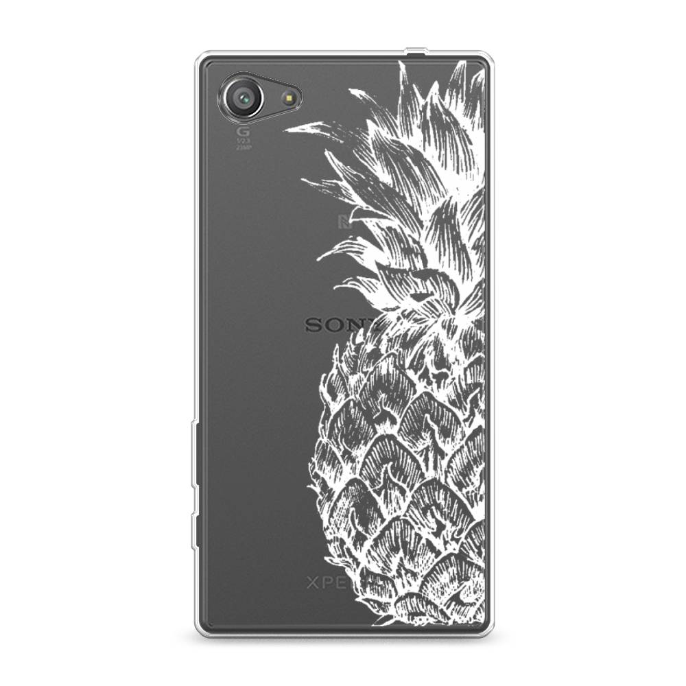 

Чехол Awog на Sony Xperia Z5 compact "Ананас графика белая", Разноцветный, 52250-10