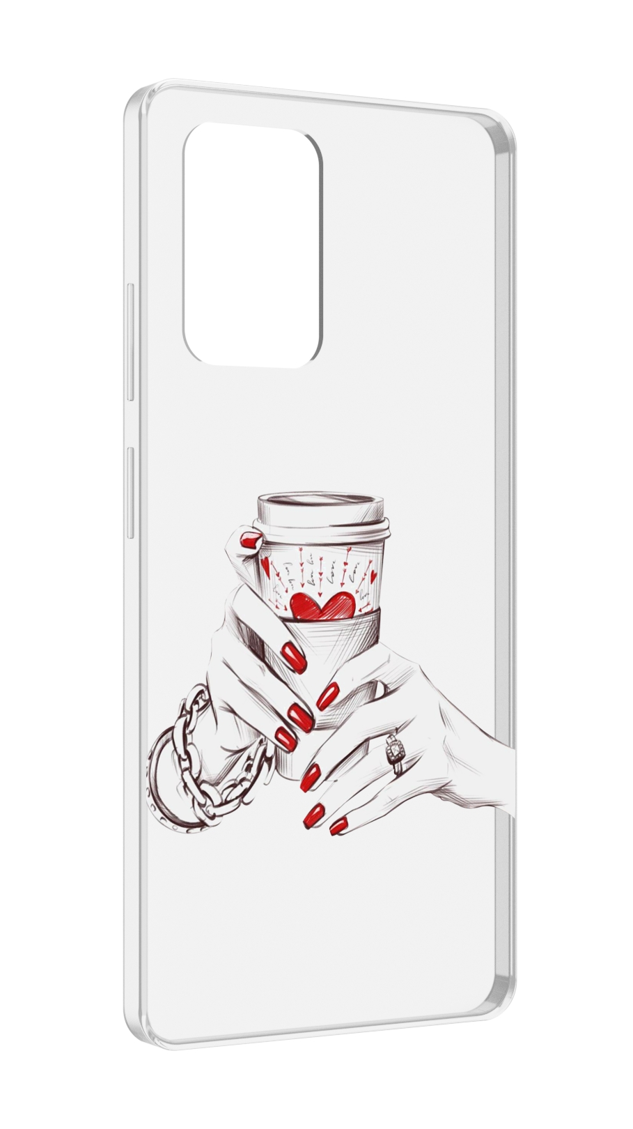 

Чехол MyPads Любовный-стакан для ZTE Blade V40 Pro, Tocco