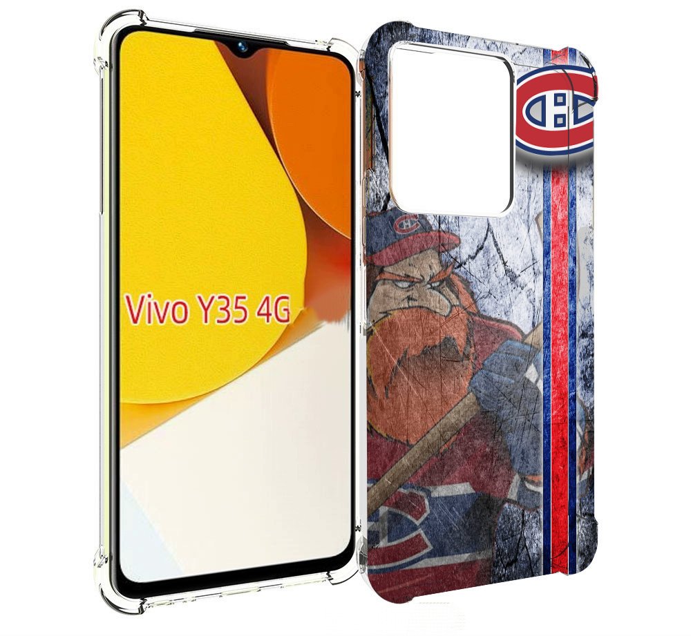 

Чехол MyPads монреаль канадиенс для Vivo Y35 4G 2022 / Vivo Y22, Прозрачный, Tocco