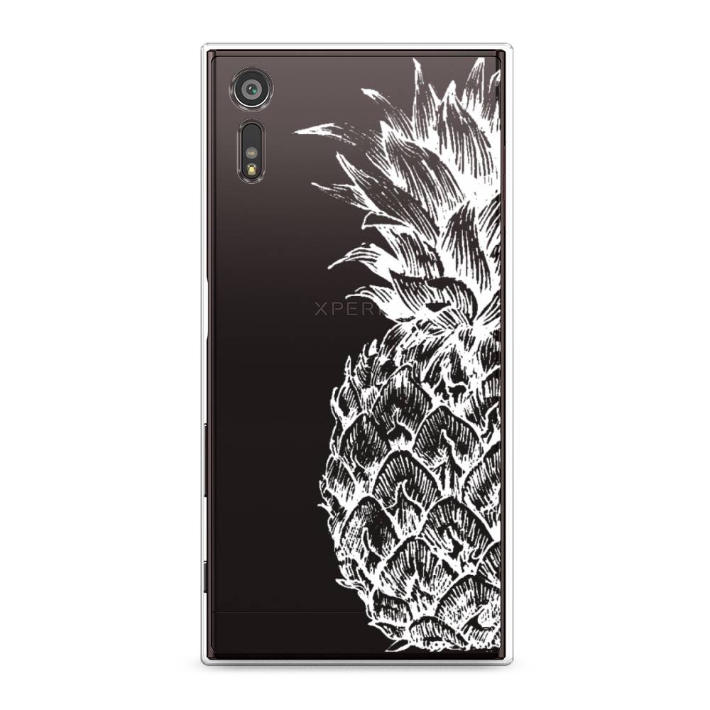 

Чехол Awog на Sony Xperia XZ "Ананас графика белая", Разноцветный, 51450-10