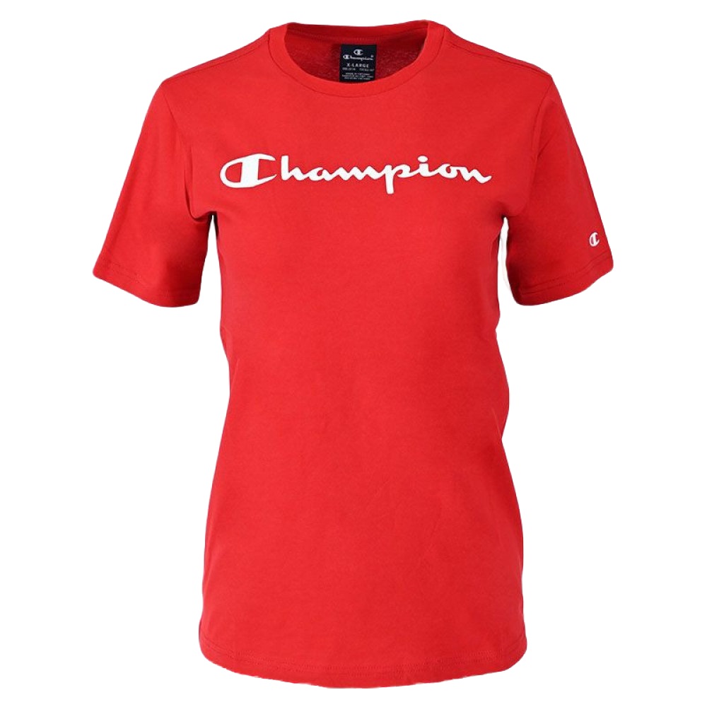 фото Футболка champion legacy american classics crewneck t-shirt 305365-rs053 цв.красный р.164