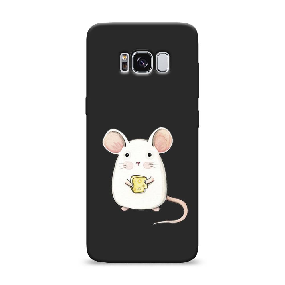 фото Матовый силиконовый чехол "мышка" на samsung galaxy s8 awog