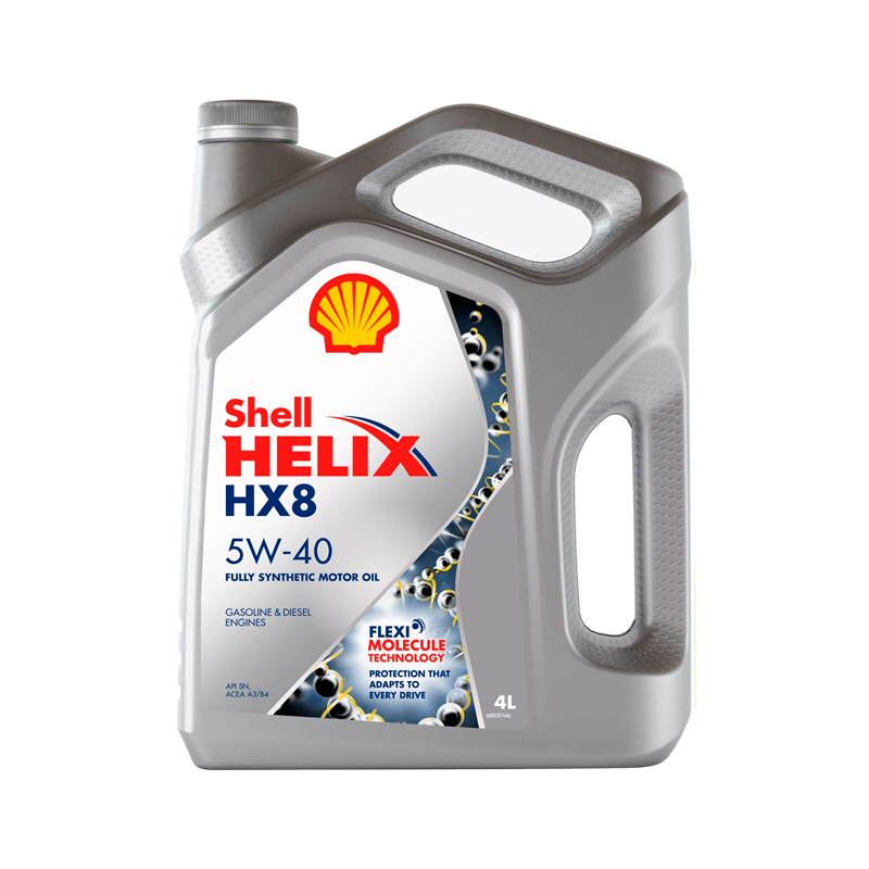 фото Моторное масло 5w-40 shell 4л синтетика helix hx8 synthetic ru