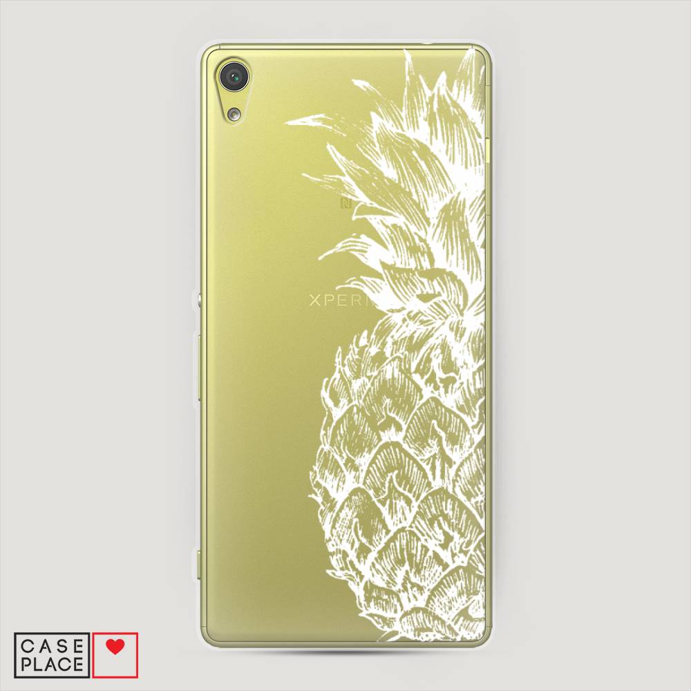 

Чехол Awog на Sony Xperia XA "Ананас графика белая", Разноцветный, 51250-10