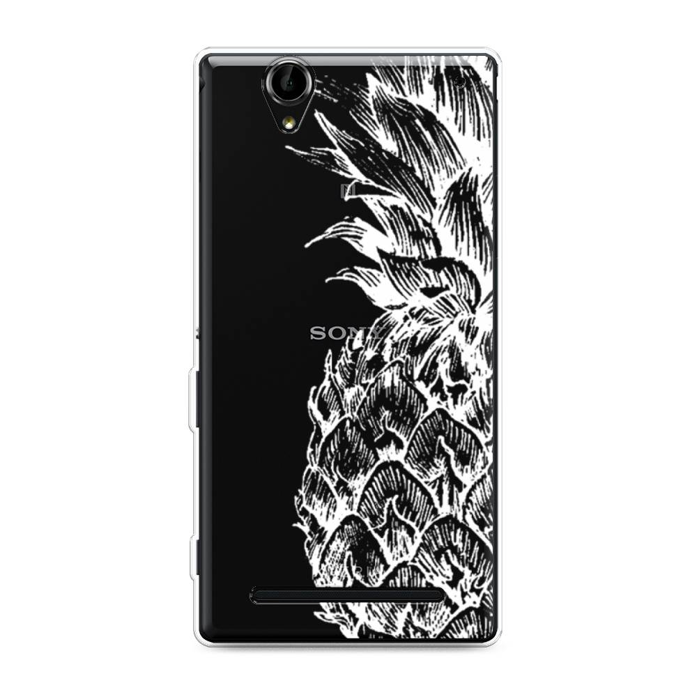 

Чехол Awog на Sony Xperia T2 Ultra "Ананас графика белая", Разноцветный, 50950-10