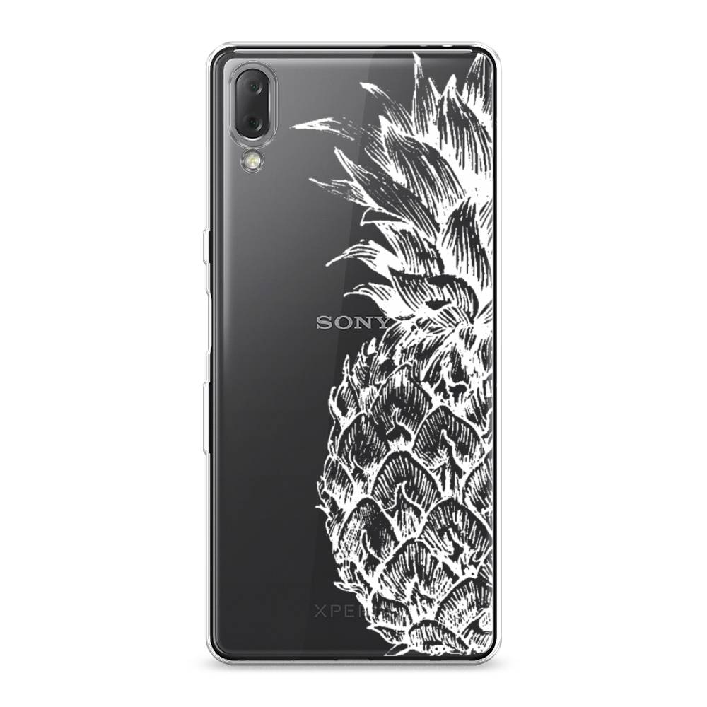 

Чехол Awog на Sony Xperia L3 "Ананас графика белая", Разноцветный, 54450-10