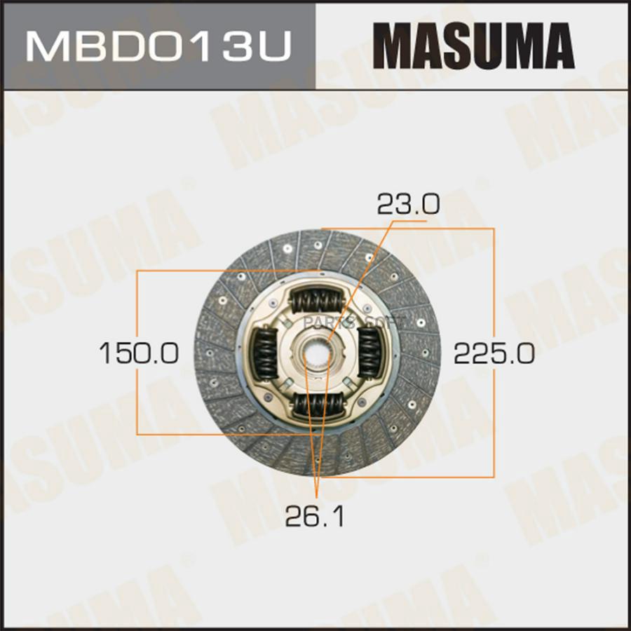 

MBD013U_диск сцепления Mitsubishi Pajero 2.5D-2.8D 86>/L200/L300 2.5D/TD 88>
