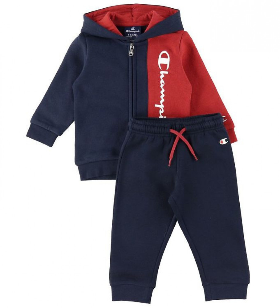 

Комплект одежды Champion Legacy Color Block Hooded Full Zip 305850-BS501 цв.синий р.80, Legacy Color Block Hooded Full Zip Suit