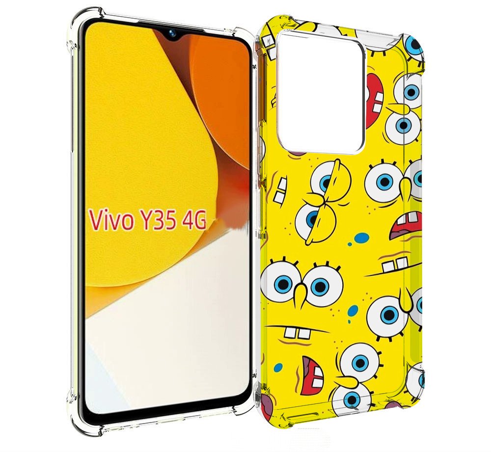

Чехол MyPads много-спанч-боба для Vivo Y35 4G 2022 / Vivo Y22, Прозрачный, Tocco