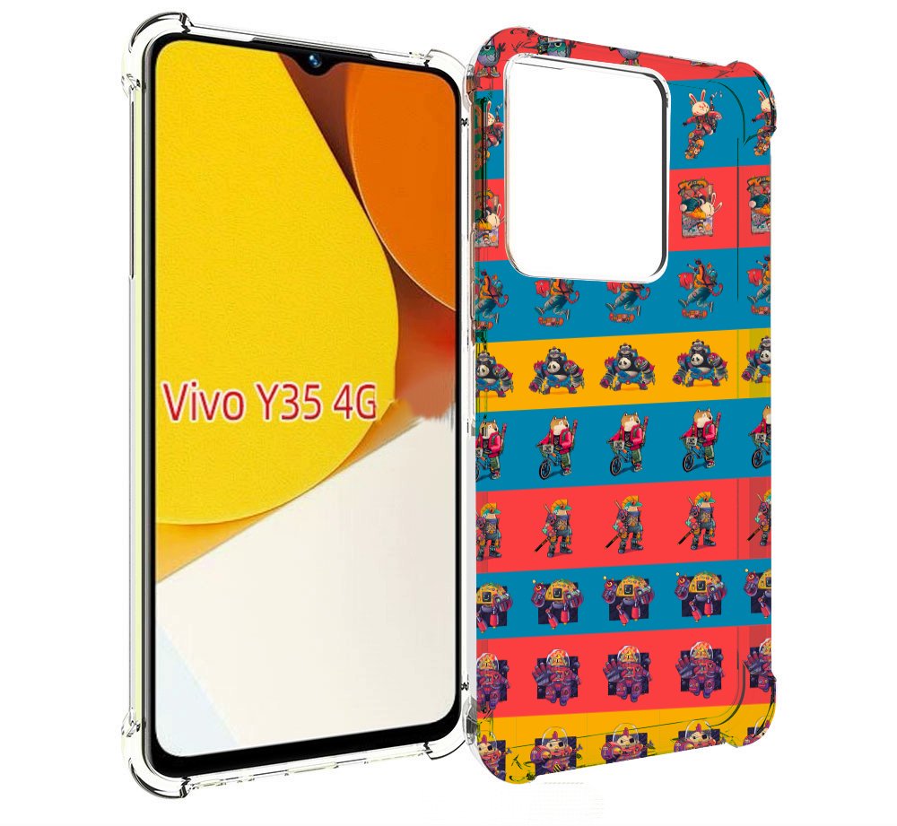 

Чехол MyPads много стикеров для Vivo Y35 4G 2022 / Vivo Y22, Прозрачный, Tocco