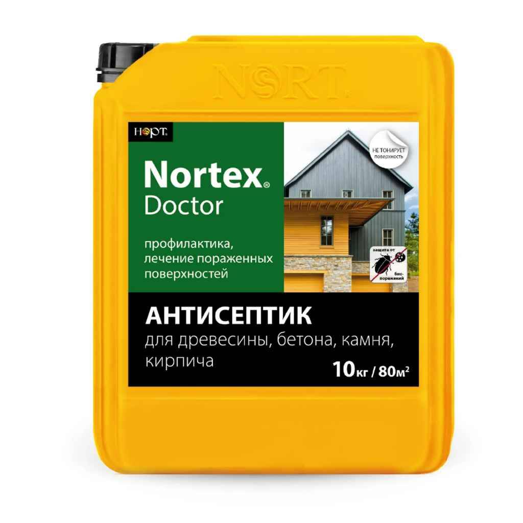 фото Nortex doctor 10кг, нортекс доктор антисептик для дерева, бетона, строительный антисептик нпо норт