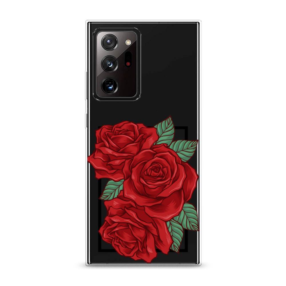 

Чехол для Samsung Galaxy Note 20 Ultra "Три алые розы", Красный, 2101050-2