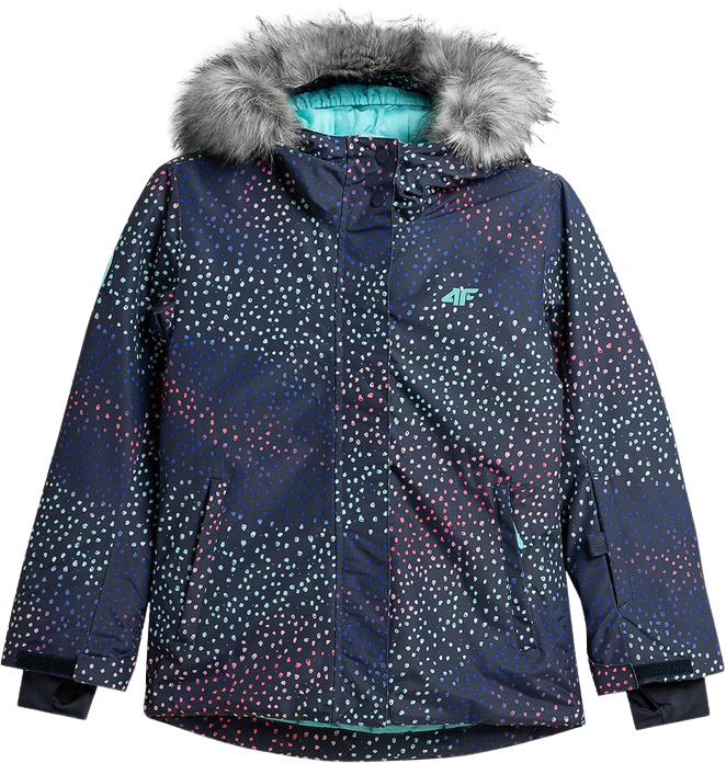 Куртка детская 4F Girl'S Ski Jackets HJZ21-JKUDN002-90S цв.серый р.158