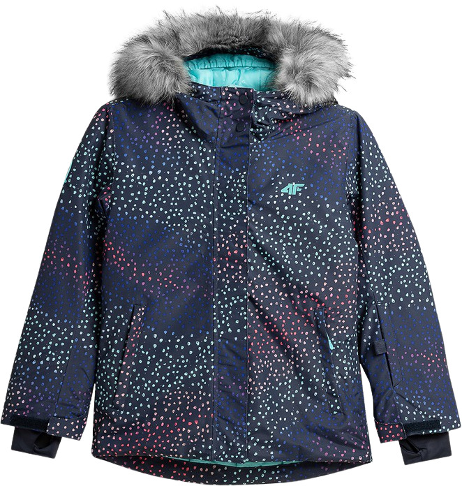 Куртка детская 4F Girl'S Ski Jackets HJZ21-JKUDN002-90S цв.серый р.146