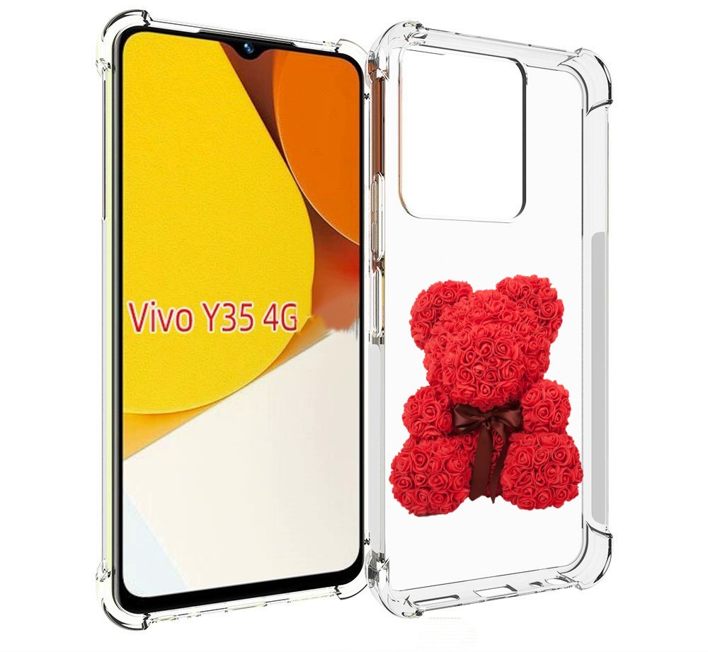 

Чехол MyPads мишка-из-розочек для Vivo Y35 4G 2022 / Vivo Y22, Прозрачный, Tocco