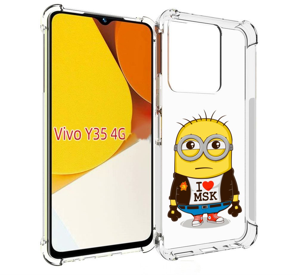 

Чехол MyPads миньон-я-люблю-Мск для Vivo Y35 4G 2022 / Vivo Y22, Прозрачный, Tocco