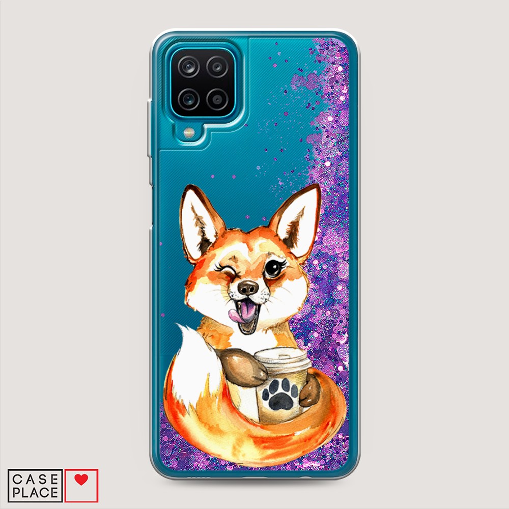 

Чехол Awog на Samsung Galaxy M12 / Самсунг M12 "Подмигивающая лиса с кофе", Разноцветный, 2102692-1