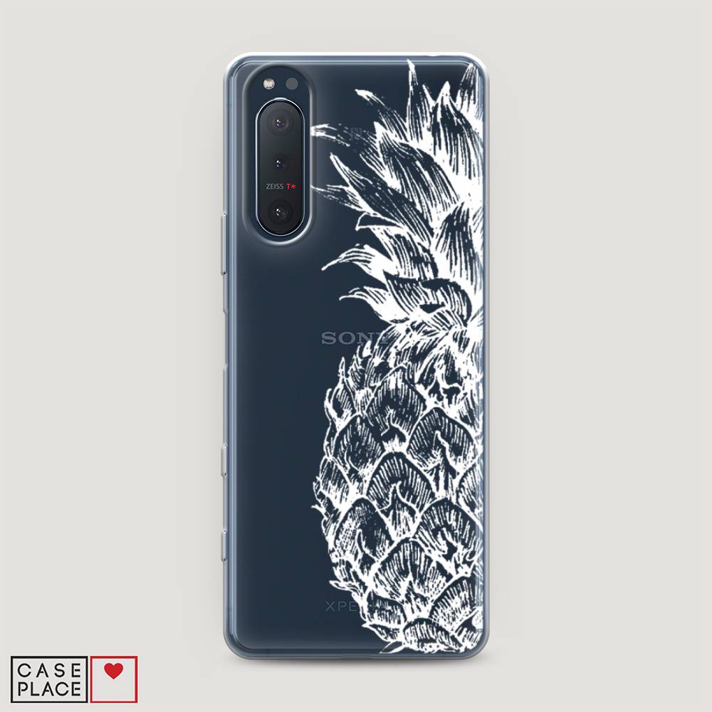 

Чехол Awog на Sony Xperia 5 II "Ананас графика белая", Разноцветный, 54750-10