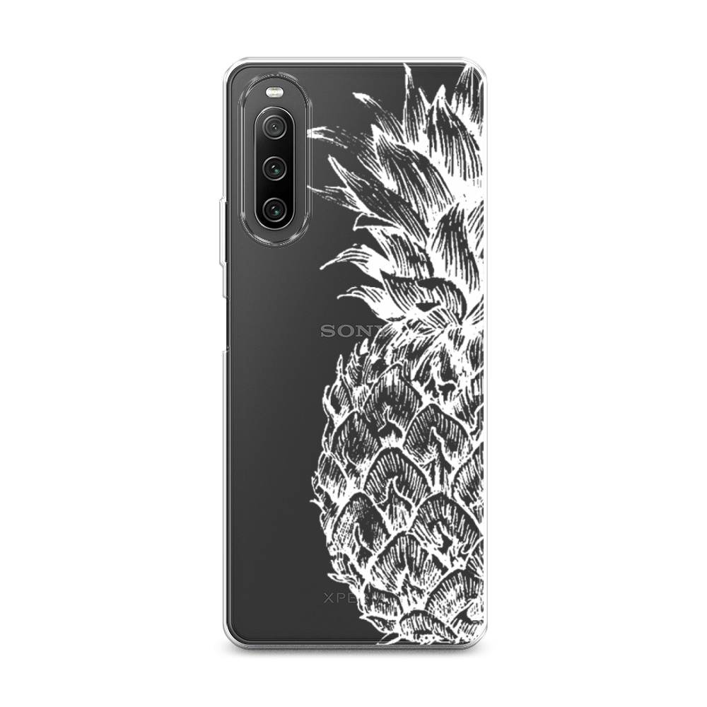 

Чехол Awog на Sony Xperia 10 IV "Ананас графика белая", Разноцветный, 55250-10