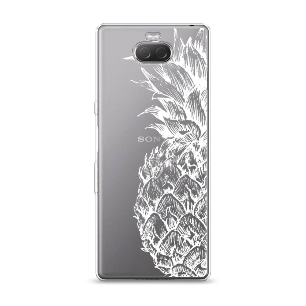 

Чехол Awog на Sony Xperia 10/XA3 "Ананас графика белая", Разноцветный, 54050-10