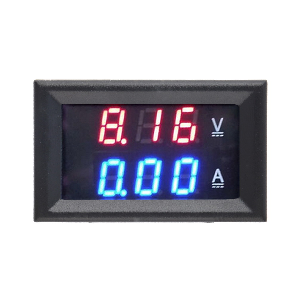 

Вольтметр амперметр (модуль) 0-100В, 0-10А (красный. синий)