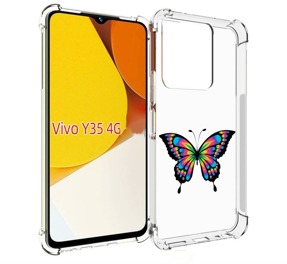 

Чехол MyPads мини-бабочка для Vivo Y35 4G 2022 / Vivo Y22, Прозрачный, Tocco