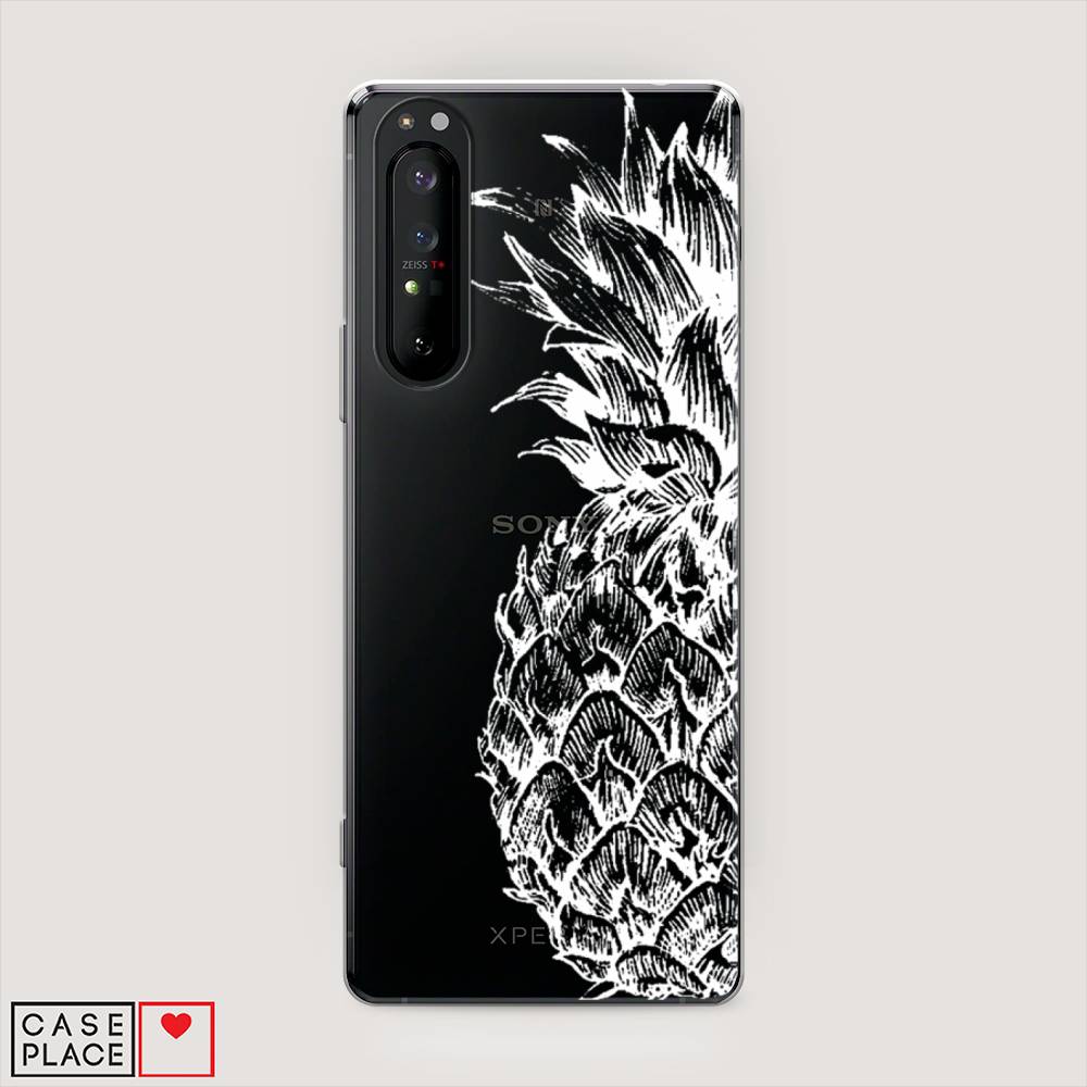 

Чехол Awog на Sony Xperia 1 II "Ананас графика белая", Разноцветный, 54550-10